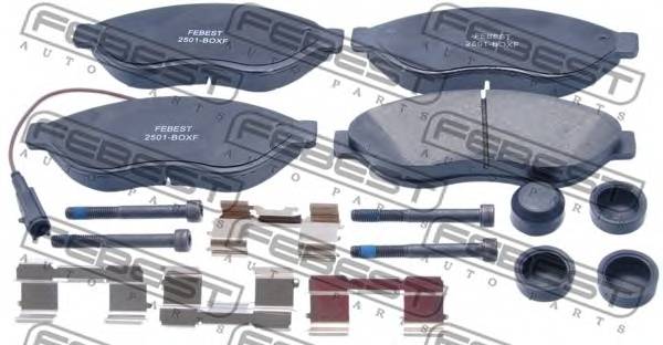 FEBEST 2501-BOXF Гальмівні колодки к-кт. FEBEST 2501-BOXF Гальмівні колодки к-кт.