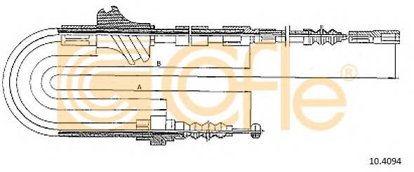 COFLE 10.4094 Трос стояночного гальма