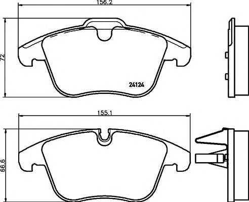 TEXTAR 2408401 Комплект тормозных колодок