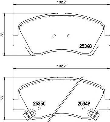 TEXTAR 2534801 Комплект тормозных колодок... TEXTAR 2534801 Комплект тормозных колодок...