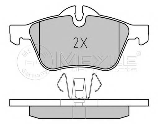 MEYLE 025 232 8118 Комплект тормозных колодок...