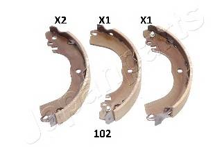 JAPANPARTS GF-102AF Комплект гальмівних колодо... JAPANPARTS GF-102AF Комплект гальмівних колодо...