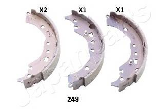 JAPANPARTS GF-248AF Комплект тормозных колодок JAPANPARTS GF-248AF Комплект тормозных колодок