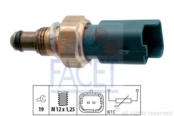 FACET 7.3317 Датчик, температура масла; 