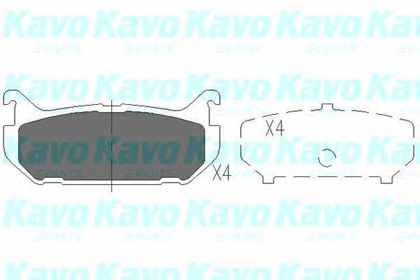 KAVO PARTS KBP-4508 Комплект тормозных колодок