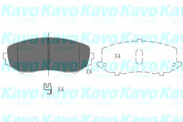 KAVO PARTS KBP-8512 Комплект тормозных колодок...