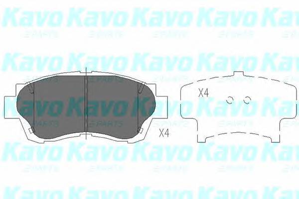 KAVO PARTS KBP-9042 Комплект тормозных колодок... KAVO PARTS KBP-9042 Комплект тормозных колодок...