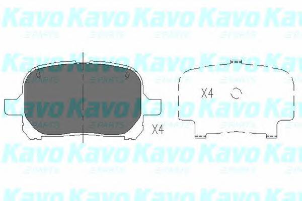 KAVO PARTS KBP-9051 Комплект тормозных колодок