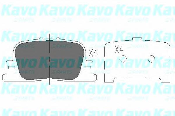 KAVO PARTS KBP-9069 Комплект тормозных колодок