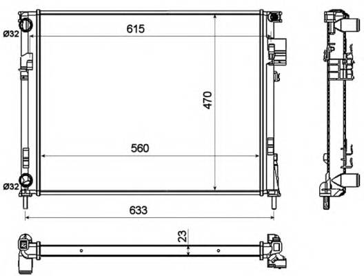 NRF 58333 Радиатор, охлаждение двига