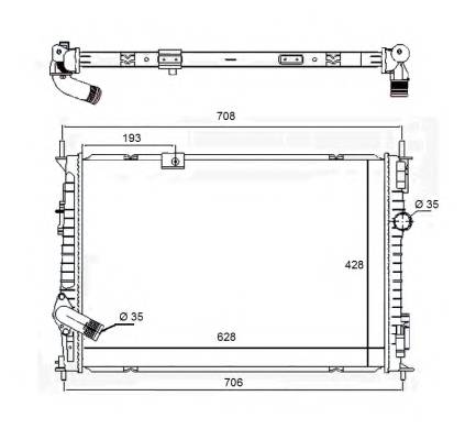 NRF 58455 CHODNICA NISSAN QASHQAI 1,6DCI 07/11- NRF 58455 CHODNICA NISSAN QASHQAI 1,6DCI 07/11-