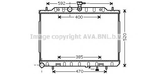 AVA QUALITY COOLING DN2293 Радіатор, охолодження двиг... AVA QUALITY COOLING DN2293 Радіатор, охолодження двиг...