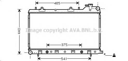 AVA QUALITY COOLING SU2049 Радиатор, охлаждение двига