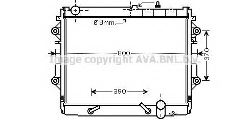 AVA QUALITY COOLING TO2490 Радиатор, охлаждение двига... AVA QUALITY COOLING TO2490 Радиатор, охлаждение двига...