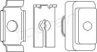 TOPRAN 103 837 Трос, управление сцепление