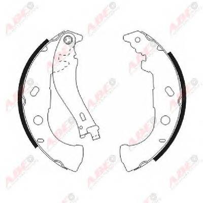 ABE C0F015ABE Комплект тормозных колодок