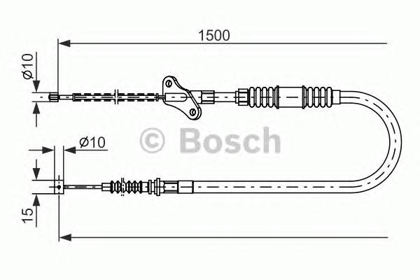BOSCH 1 987 482 171 Трос, стояночная тормозная 