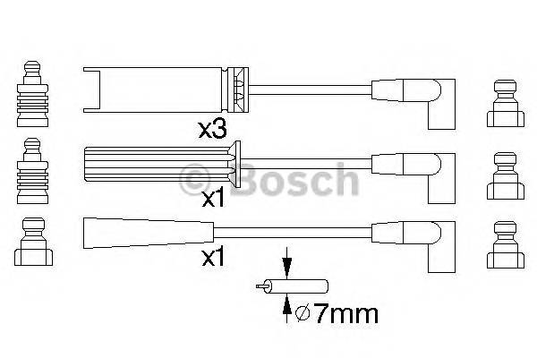 BOSCH 0 986 356 739 Комплект проводов зажигани... BOSCH 0 986 356 739 Комплект проводов зажигани...