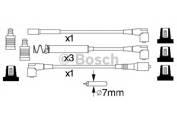 BOSCH 0 986 356 747 Комплект проводов зажигани