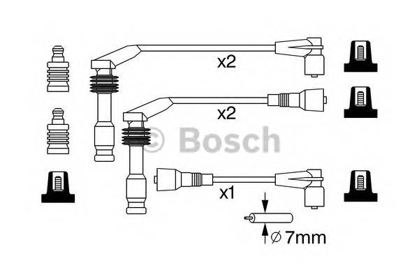 BOSCH 0 986 357 242 Комплект проводов зажигани
