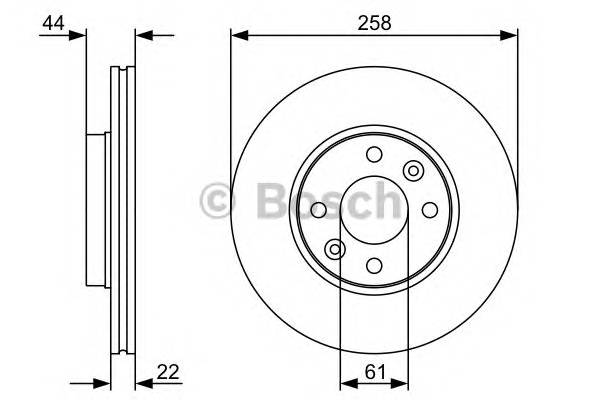 BOSCH 0986479C17 TARCZA HAM. RENAULT P. KANGOO 08- KOЈA 14