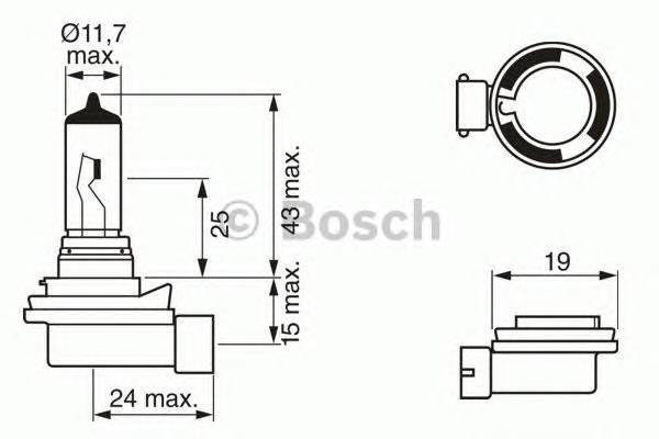 BOSCH 1 987 302 081 Лампа накаливания, противо... BOSCH 1 987 302 081 Лампа накаливания, противо...