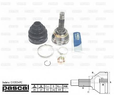PASCAL G10534PC Шарнирный комплект, привод