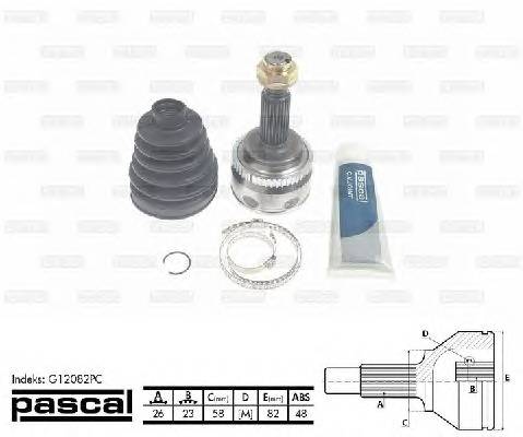 PASCAL G12082PC Шарнірний комплект, привод... PASCAL G12082PC Шарнірний комплект, привод...