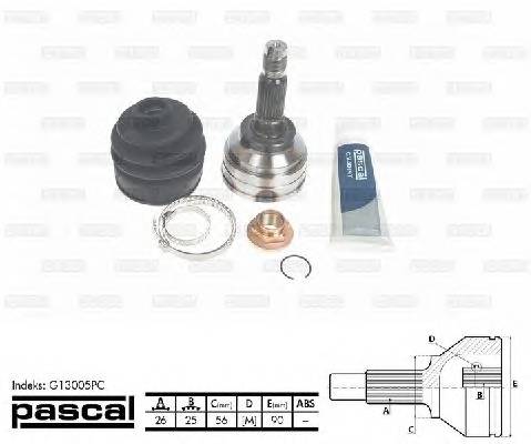 PASCAL G13005PC Шарнирный комплект, привод... PASCAL G13005PC Шарнирный комплект, привод...