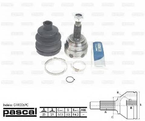 PASCAL G1R006PC Шарнірний комплект, привод