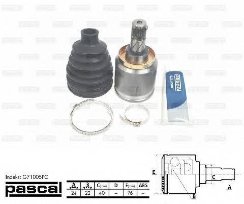 PASCAL G71005PC Шарнирный комплект, привод