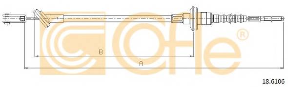 COFLE 18.6106 Трос зчеплення COFLE 18.6106 Трос зчеплення