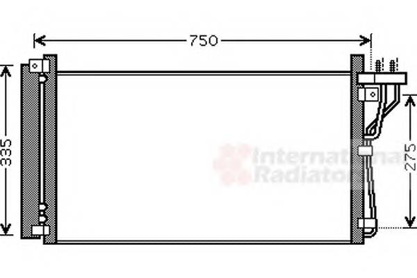 VAN WEZEL 82005184 Конденсатор, кондиционер VAN WEZEL 82005184 Конденсатор, кондиционер