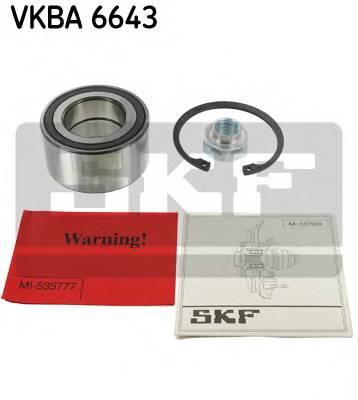 SKF VKBA 6643 Комплект подшипника ступиц
