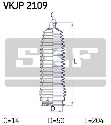 SKF VKJP 2109 Комплект пылника, рулевое у...