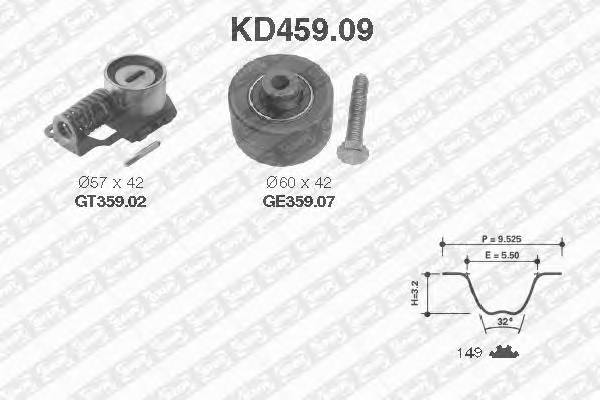 SNR KD459.09 Комплект ремня ГРМ SNR KD459.09 Комплект ремня ГРМ