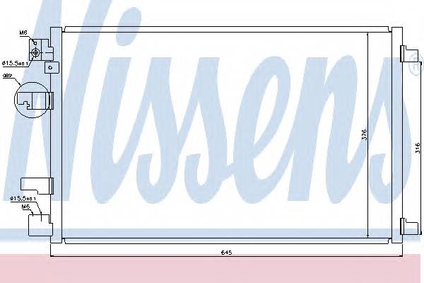 NISSENS 940041 Конденсатор, кондиционер NISSENS 940041 Конденсатор, кондиционер