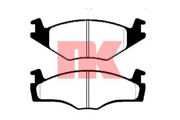 NK 229969 Комплект тормозных колодок