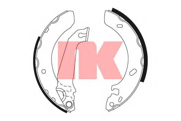 NK 2725536 Комплект гальмівних колодо...