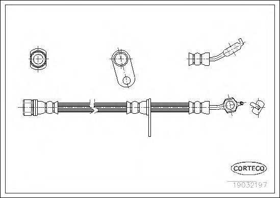 CORTECO 19032197 Тормозной шланг