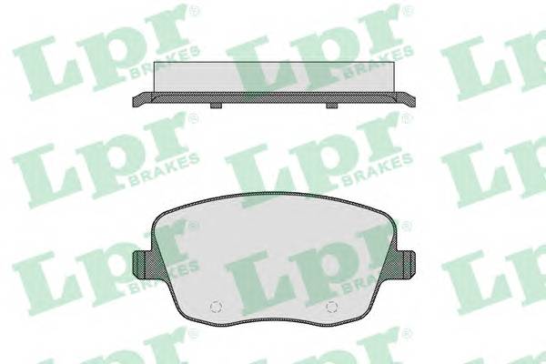 LPR 05P817 Комплект тормозных колодок