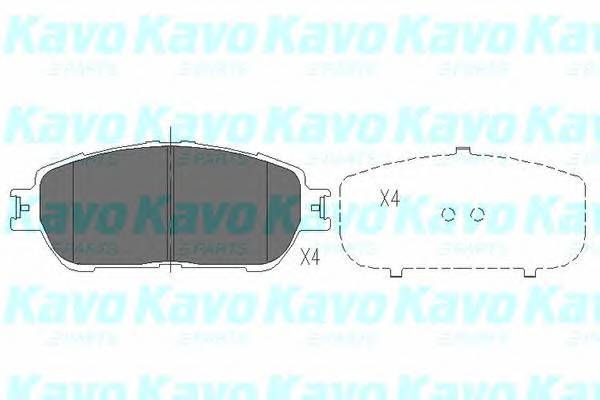 KAVO PARTS KBP-9105 Комплект тормозных колодок... KAVO PARTS KBP-9105 Комплект тормозных колодок...