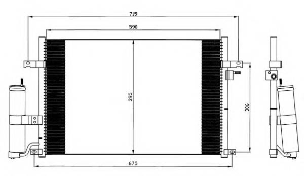 NRF 35573 Конденсатор, кондиционер NRF 35573 Конденсатор, кондиционер