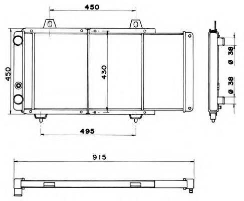 NRF 52152 Радиатор, охлаждение двига