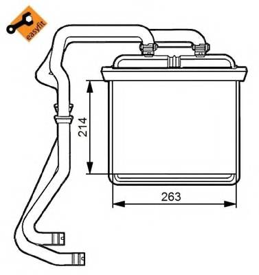 NRF 54215 Теплообменник, отопление с...