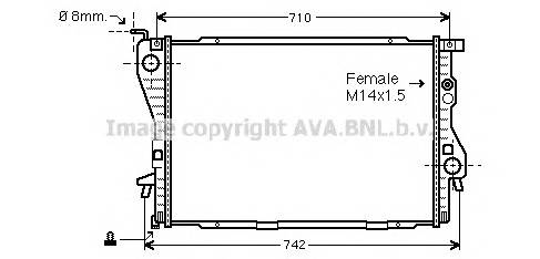 AVA QUALITY COOLING BW2202 Радиатор, охлаждение двига... AVA QUALITY COOLING BW2202 Радиатор, охлаждение двига...