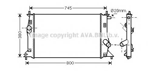 AVA QUALITY COOLING MZ2183 Радиатор, охлаждение двига... AVA QUALITY COOLING MZ2183 Радиатор, охлаждение двига...