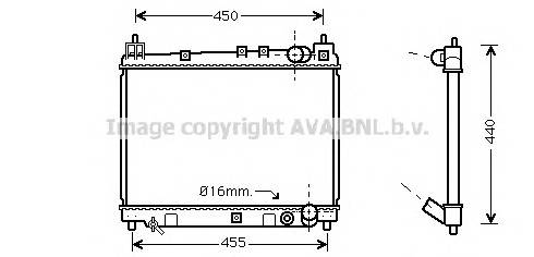 AVA QUALITY COOLING TO2258 Радиатор, охлаждение двига... AVA QUALITY COOLING TO2258 Радиатор, охлаждение двига...