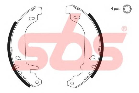 sbs 18492739476 Комплект гальмівних колодо
