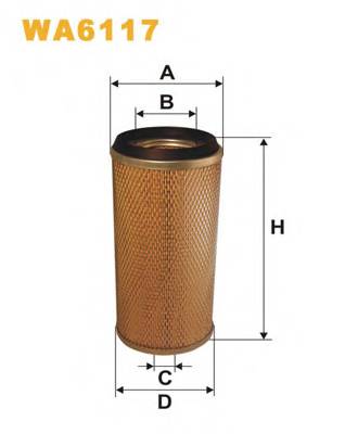 WIX FILTERS WA6117 Воздушный фильтр